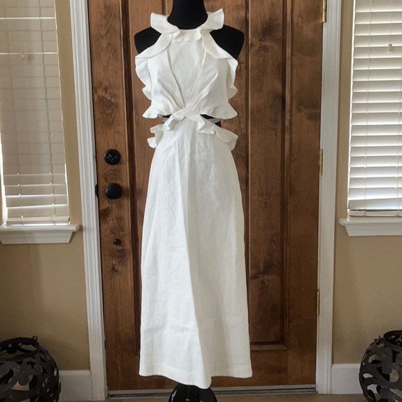 Zimmermann linen lovestruck dress sz 1  small Resort - Picture 4 of 11